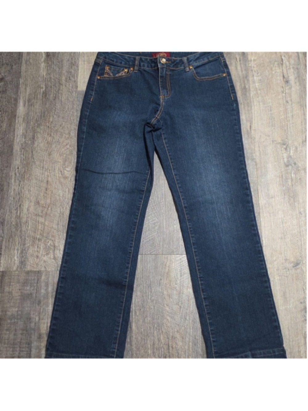 One5One Jeans Woman’s Size 8 Embellished Pockets Dark Wash